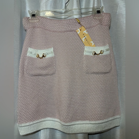 NWT Luxury Designer PAOLA BERNARDI Alana Skirt Pink Medium - Picture 4 of 14